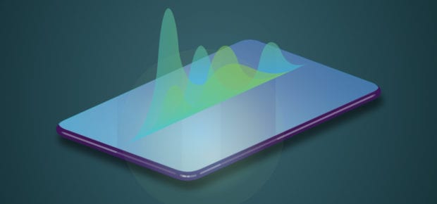 phone illustration with audio waves