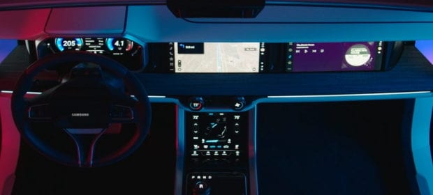 Samsung Harman Digital Cockpit inside view of car