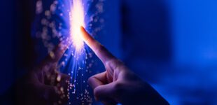 touching optical fiber